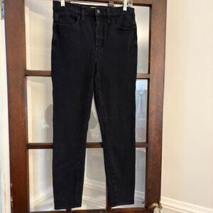 Madewell Black Roadtripper Jeggings, Size 28T